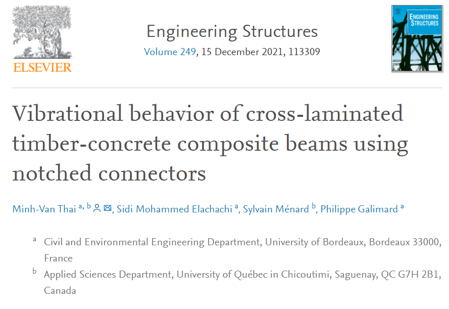 CRMR_Qc's tweet photo. NEW ARTICLE! 📑 #MRQNetwork
🙏💰 @NSERC_CRSNG - IRC & CRD Programs | Région Nouvelle-Aquitaine | Industrial Partners of @CIRCERB
#CLTConcrete #TimberConcrete #Composite #NotchedConnectors #BendingStiffness #FEModel
✳ https://t.co/ay0Th7GAuH ✳
@univbordeaux
@UQAC https://t.co/04Gy90GCO0