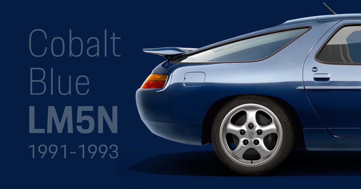 Porsche's tweet photo. Part blue. Part grey. All Porsche. #PorschePaintCode https://t.co/gnXZE4M3l2