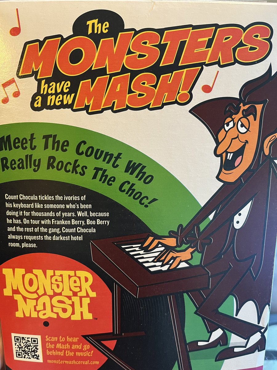 chrishardwick's tweet photo. PSA: Chocula is now going by Count Dabula and he really ROCKS THE CHOC! https://t.co/yEQMmDLyKv