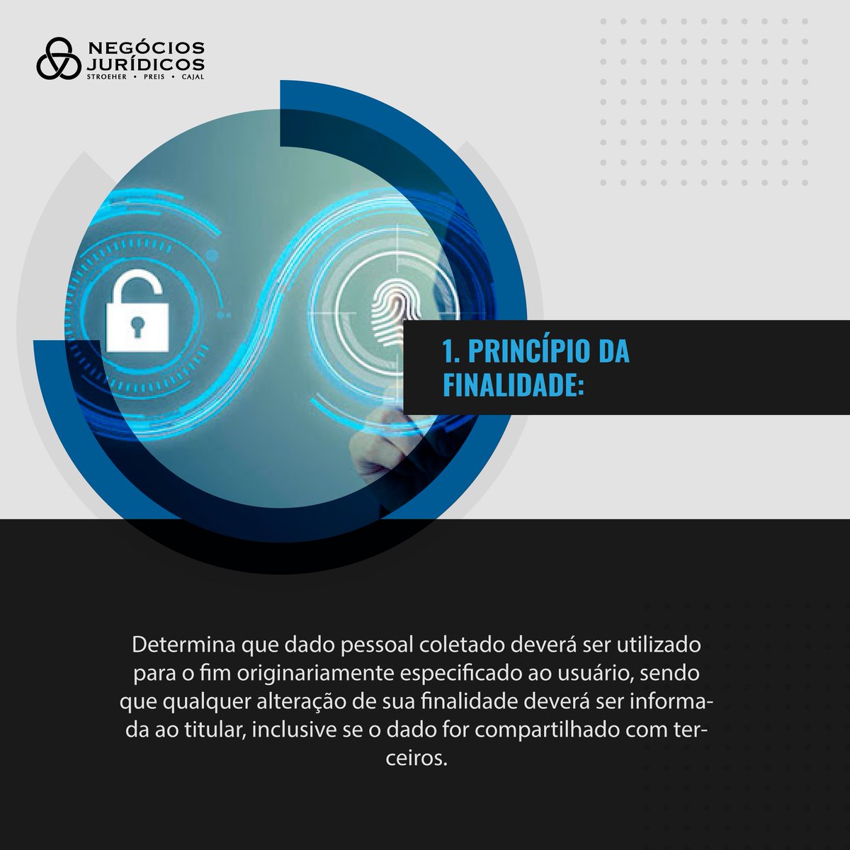 NegociosJur's tweet photo. 🔏 A Lei Geral de Proteção de Dados (LGPD) estabelece alguns princípios no seu texto.

Quer conhecer alguns deles e o que eles determinam? Arraste para o lado e confira mais um episódio da nossa Websérie sobre LGPD. https://t.co/cYUil8YXzM
