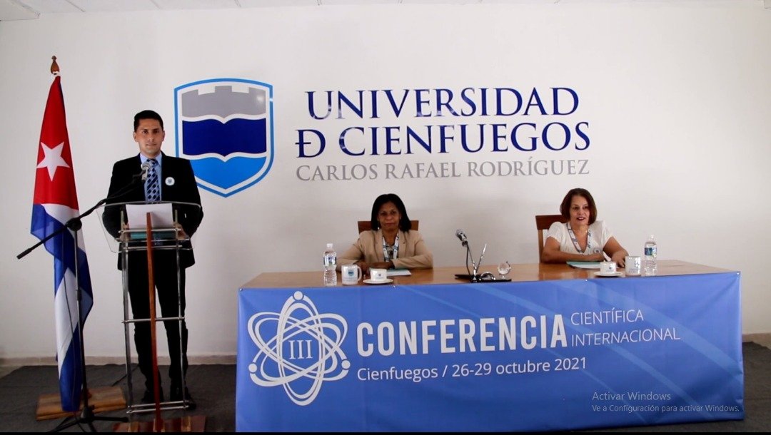 ucfgos's tweet photo. ⚛️ Ceremonia de #clausura de la #lllConferencia Científica Internacional de la @ucfgos. 
🔚 Sesión final de nuestra #cita_científica, del encuentro que estrechó alianzas, que ponderó la innovación y el desarrollo para #Cuba🇨🇺 y el mundo🌐. 
#ConferenciaUCf #MiCasaUCf
@CubaMES https://t.co/939qrds4Ge