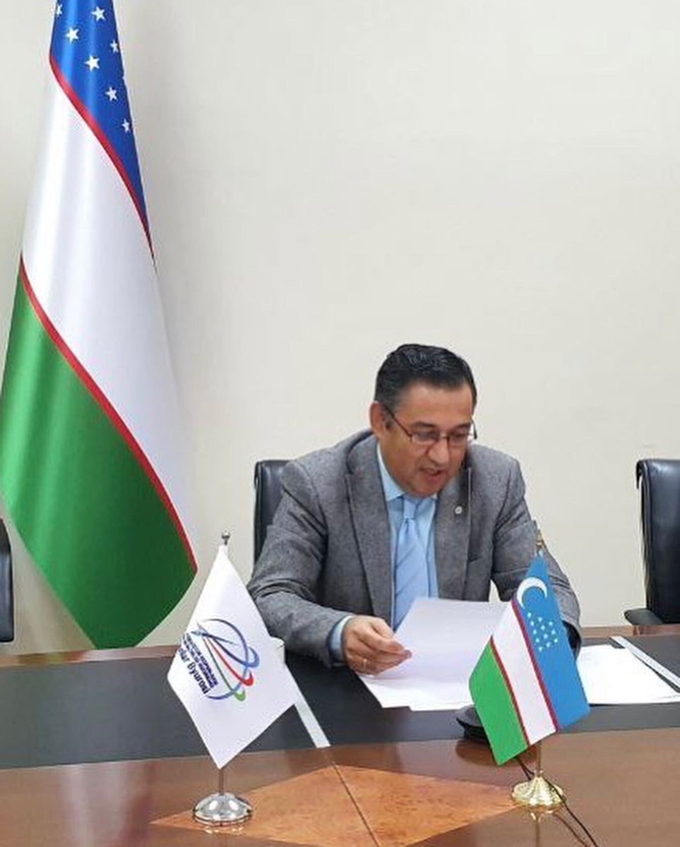 SolievIkboljon's tweet photo. On October 29 this year have had a very constructive videoconferencing with #ACCELS Vice President Michael Curtis on the prospects of practical engagement with #Uzbek #Foreign #Ministry’s Bureau of Interpreters. https://t.co/I6IjWOo1zD