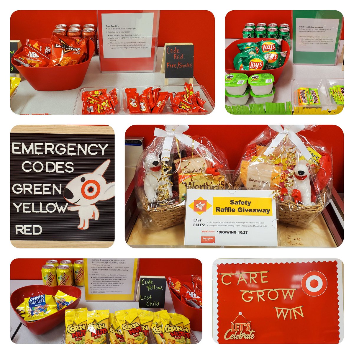 This week we created theme events to inspired the team to continue working Safely. Team loved the color snacks that represented the Emergency Codes.