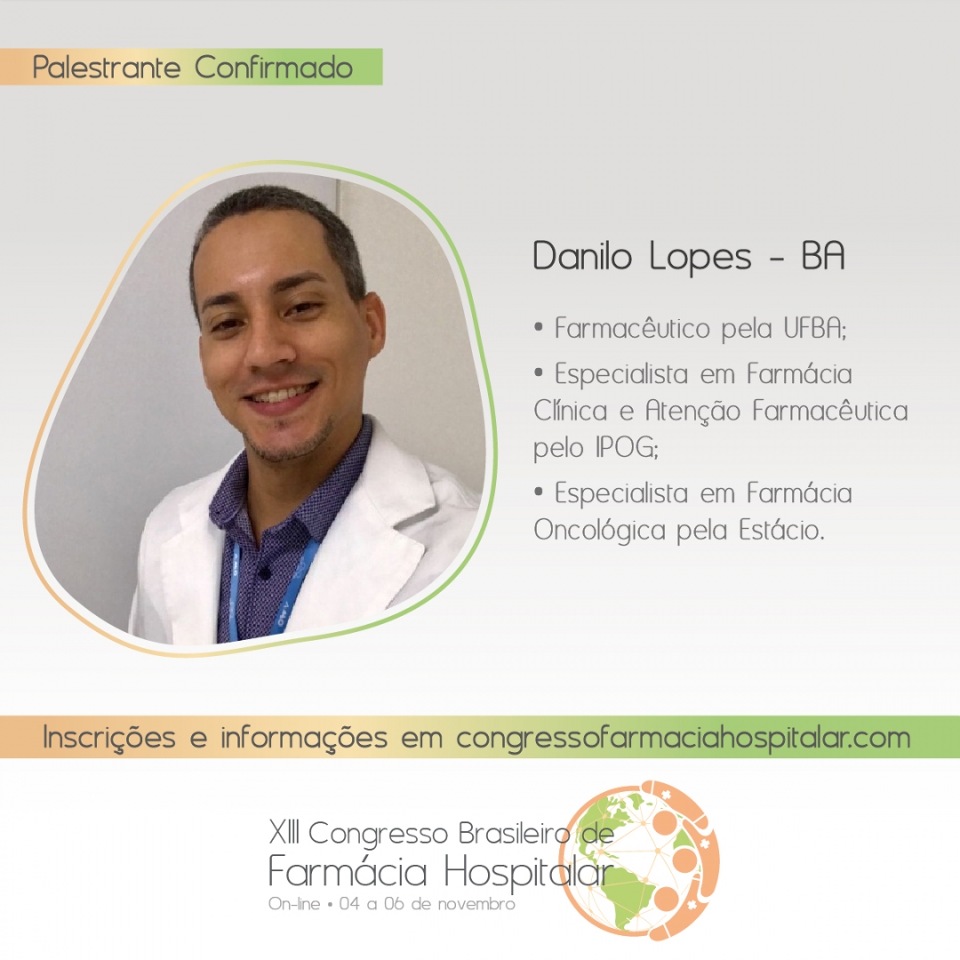 Palestrante confirmado!
Assista a esta participação no XIII Congresso fazendo sua inscrição em congressofarmaciahospitalar.com (link na bio).