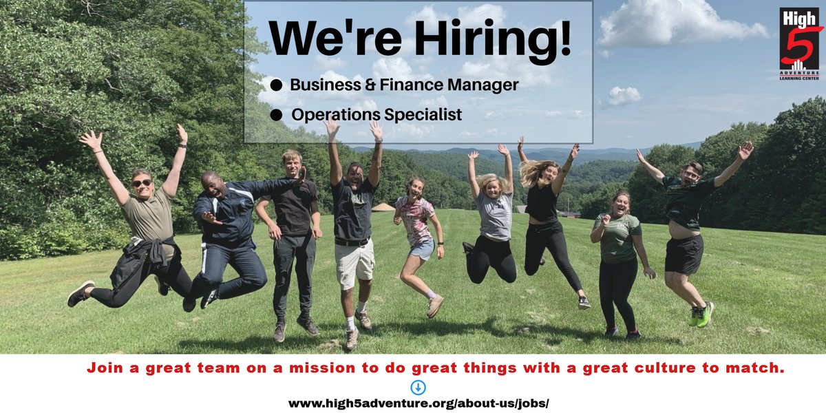 We're hiring in our Vermont location! Two great opportunities to work at a nonprofit educational organization dedicated to helping individuals, teams, schools, and communities use experiential education as an effective tool for achieving their goals. ow.ly/Zu8G50GBqv8
