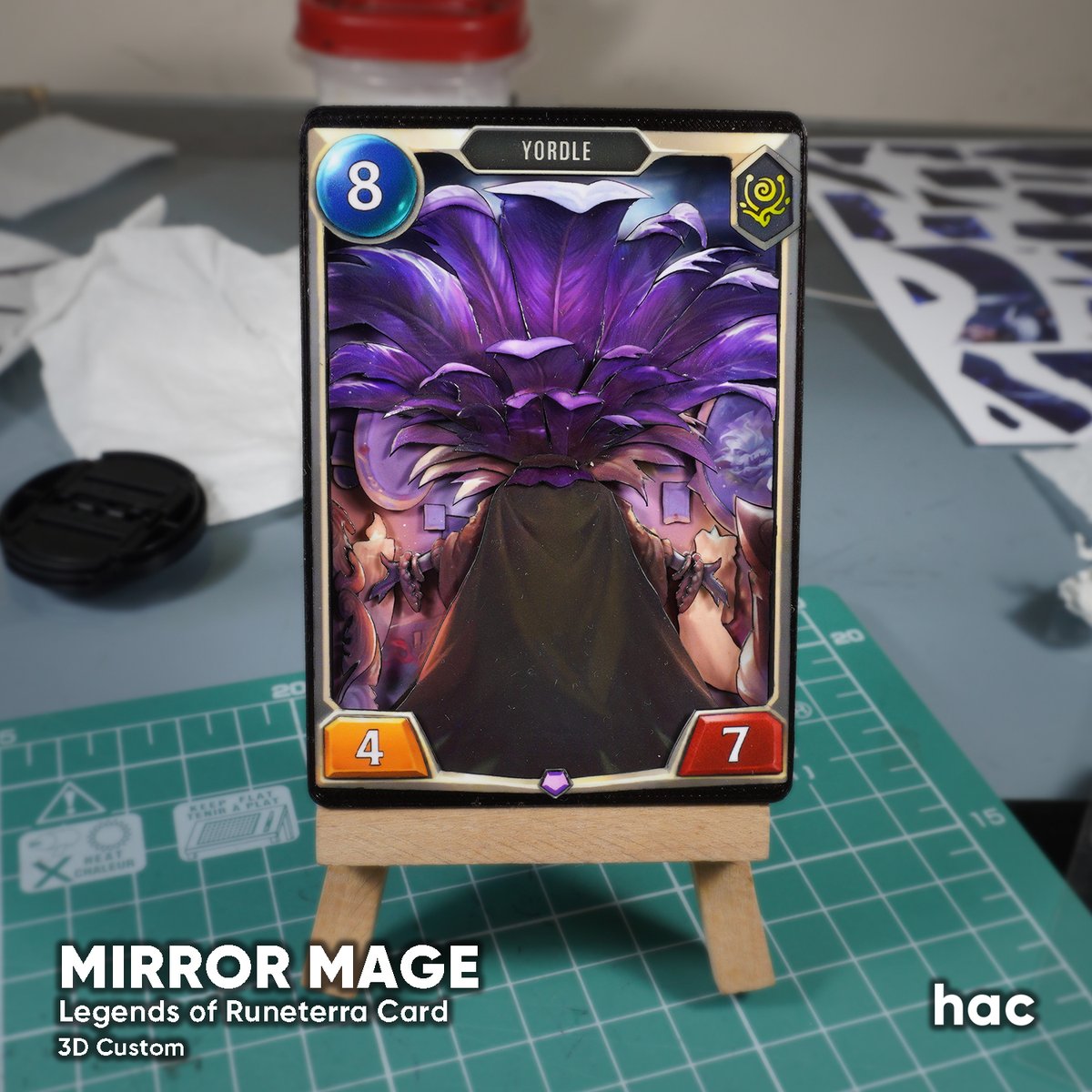 HAC_custom's tweet photo. ๐ฎ MIRROR MAGE ๐ฎ
Legends of Runeterra Card | 3D Custom
#HACcustom #LegendsofRuneterra #LORDeck #LeagueOfLegends #LOLArt #LOLSkin #RiotGames #LeagueOfLegendsMeme #LeagueOfLegendsArt #Noxus #LeagueOfLegendsCosplay #MirrorMage #LeagueOfLegendsVideos #Darius #Draven #Akali #Yordle https://t.co/WKX9EP70sl