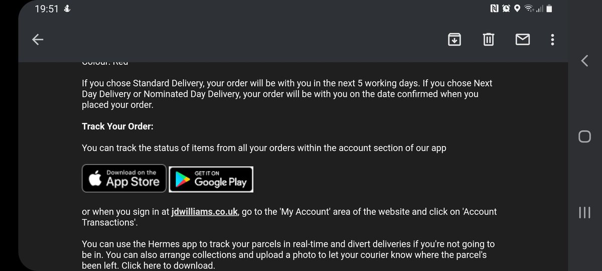 opulz's tweet photo. @JDWFashion love that you are telling me I will get delivery on my paid for nominated day when that was yesterday and hermes don't actually have my parcel yet, simple lies fact https://t.co/EsBXnjqkxe
