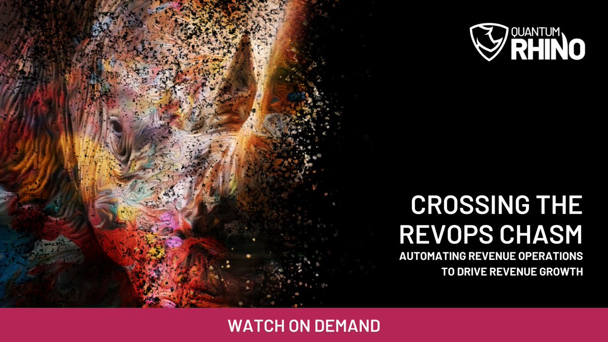 quantum_rhino's tweet image. Missed our webinar hosted along with partner @Nintex, “Automating Revenue Operations: Crossing the Chasm,” &amp;amp; now having a case of #FOMO?

No need to fear, On Demand access is here!
 
Watch to learn more about how to take your business to the next level hubs.la/H0-0JBF0