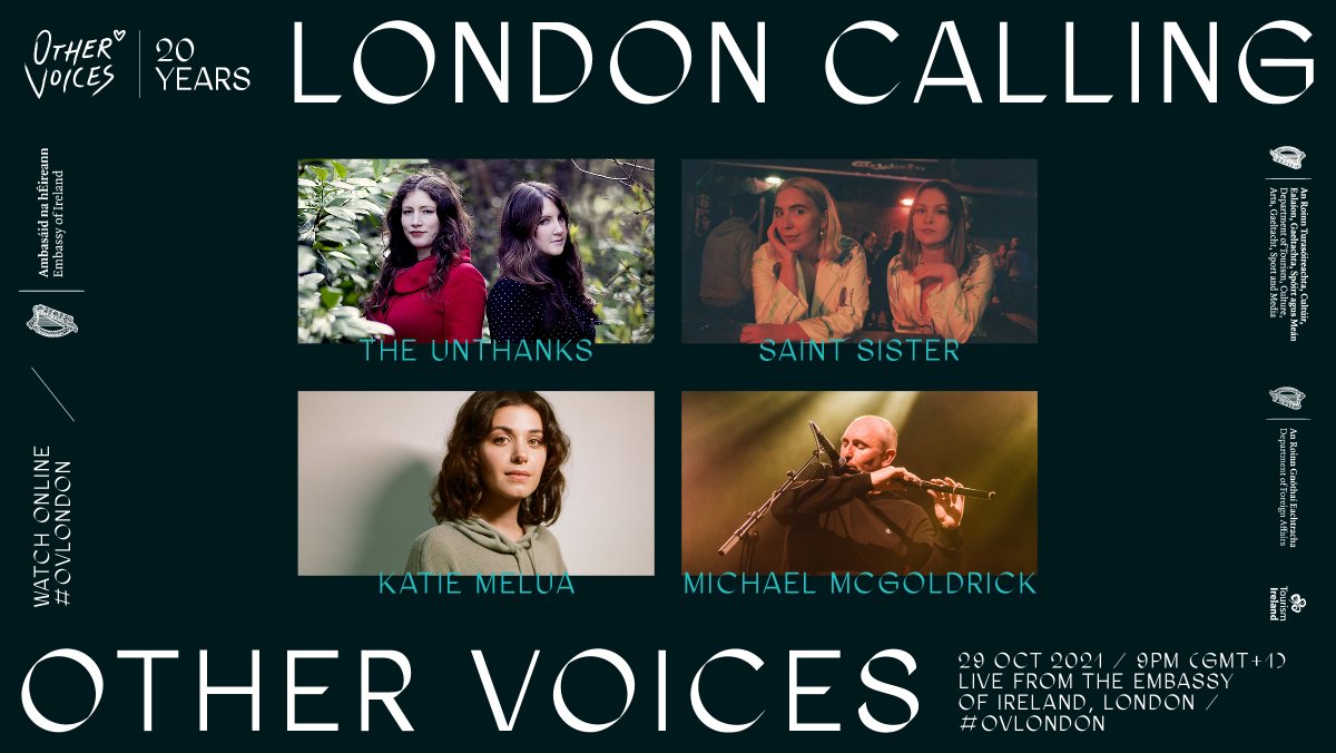 OtherVoicesLive's tweet photo. One hour til showtime ✨
We'll be live at 9pm with music, stories + some very special collaborations 💙
We'd love to know who you are looking forward to seeing tonight + where you're tuning in from let us know using #OVLondon!
Watch the show here: https://t.co/6YHldEGVMn https://t.co/TEVpwzNYvi