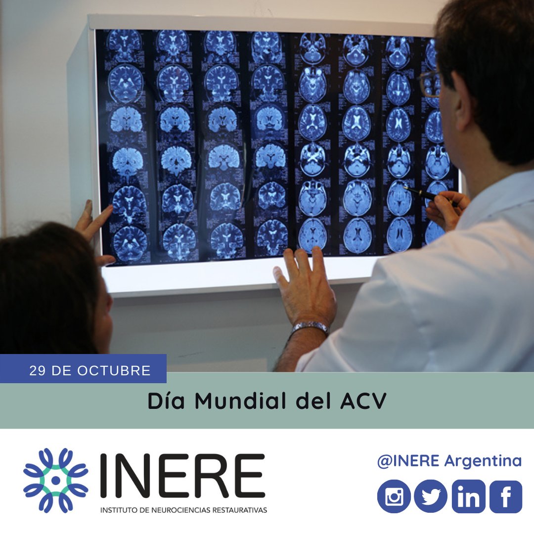 INERE_Argentina's tweet image. 🗓 DÍA MUNDIAL DEL ACV |

👉 En su manifestación más habitual, típicamente, al paciente se le paraliza una parte del cuerpo en forma brusca y sin aviso alguno. Generalmente la cara, el brazo y la pierna de un solo lado.

📲 Más información: bit.ly/2Y2OUT6

#INERE