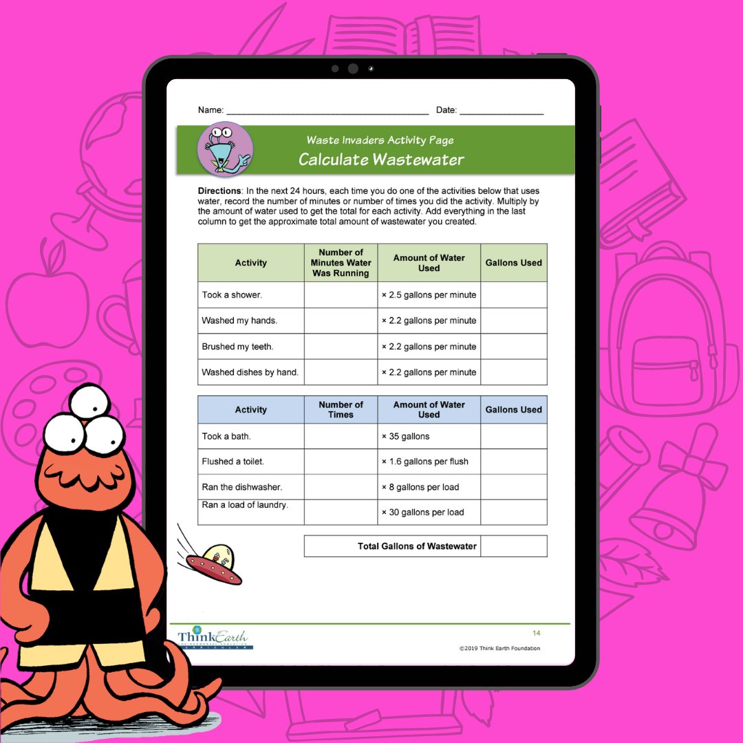Fourth graders learn to calculate the amount water used in their daily routines. ✏️Sign up for FREE to access our fourth-grade unit! thinkearth.org/curriculum
#thinkearth #teacher #homeschool #fourthgrade #elementary #iteachfourth #fourthgradeteacher
