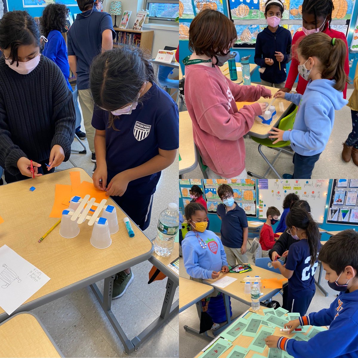 First STEM challenge ✅ Students had to build the tallest, yet most cost efficient pumpkin stand. Budgeting, constructing, and reflecting we’re all major components to this challenge! #4isfun