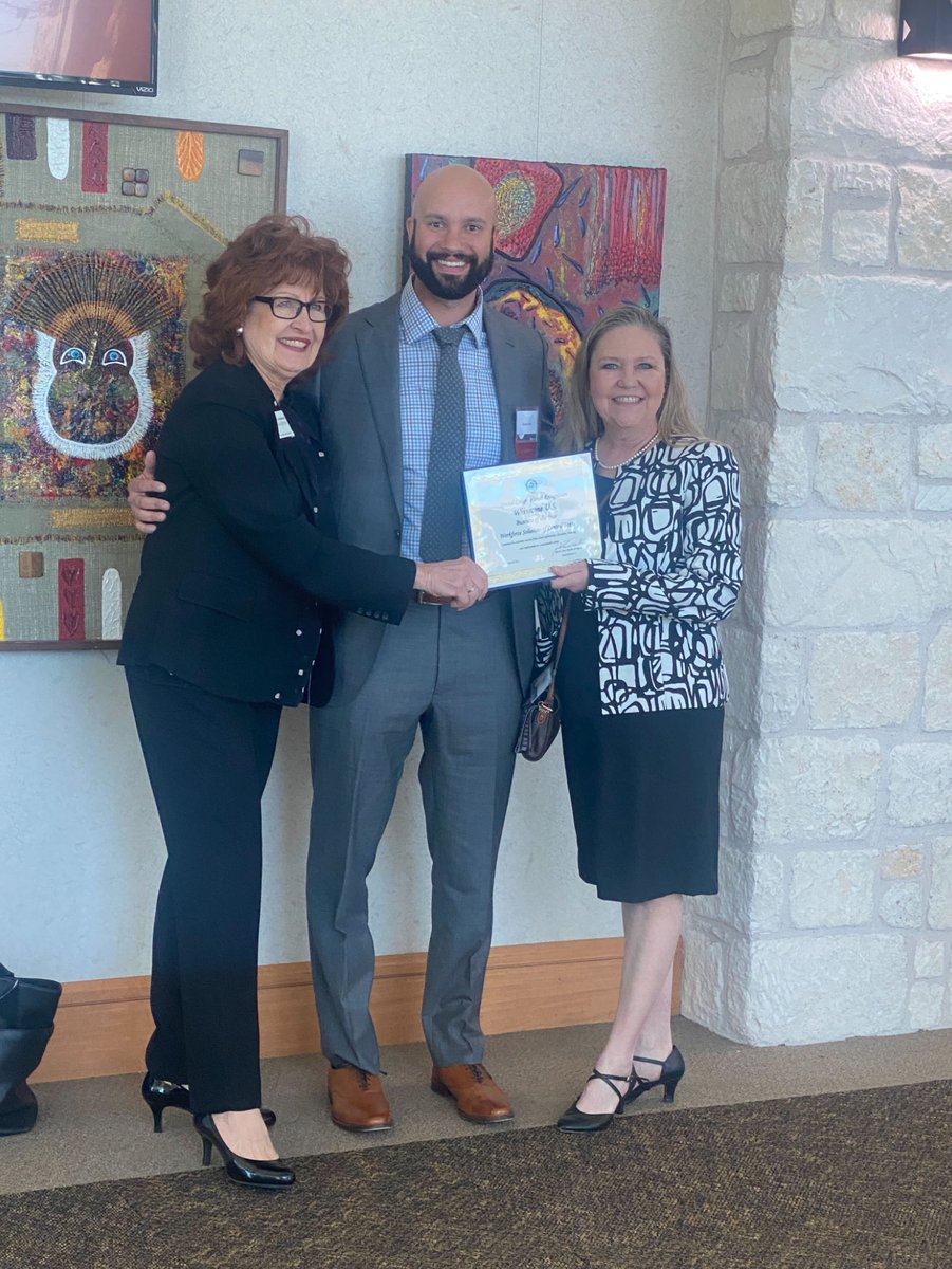 Riot's Whinstone Data Center wins Business Of the Year by The Workforce Solutions of Central Texas. 

David Schatz, Vice President of Operations and Christy Betchan, HR Manager accept the award. 

Go Team $RIOT