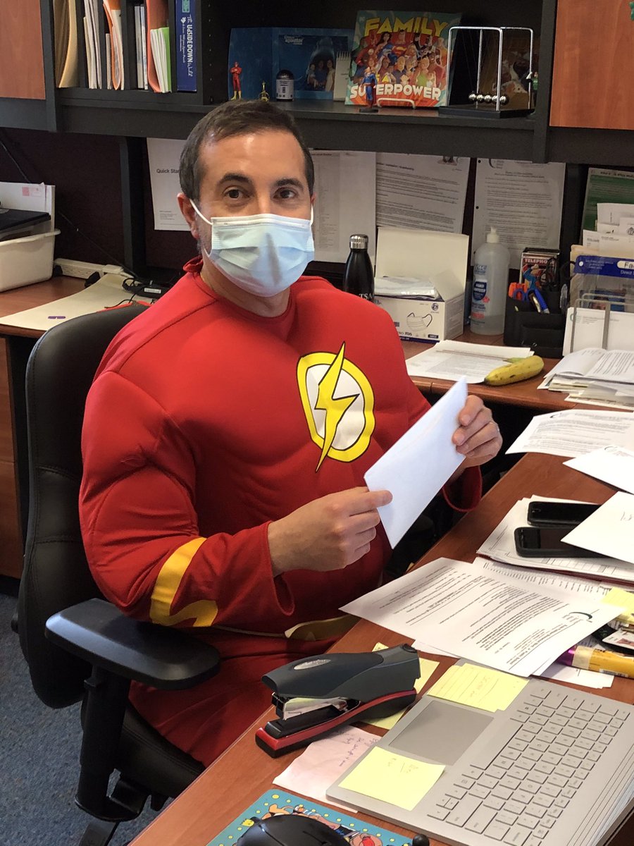 Our Principal <a href="/etiennemerci/">Etienne Mercieca</a> is moving fast today! #HappyHalloween