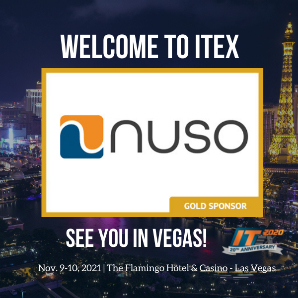 The 20th Anniversary of ITEX is less than two weeks away! Sending thank you to all our sponsors and welcome to #ITEX! Thank you to our Gold Sponsor <a href="/nusocloud/">NUSO</a>, and we can't wait to see you in Las Vegas!