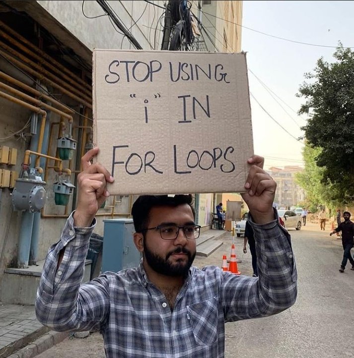 Nexample_Twits's tweet photo. #nexample Stop using I in for loops !
#php #DEVCommunity #100DaysOfCode #MachineLearning #programming #IoT #flutter #100DaysOfMLCode #womenwhocode #RStats #Serverless #CodeNewbie #DataScience #YouTube https://t.co/1vTlkkpGdO