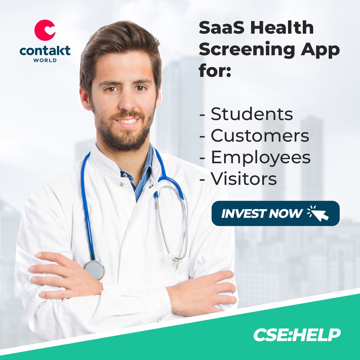 ContaktWorld's tweet photo. If your organization is seeking daily health screening and future vaccine passports, schedule a demo of HealthCheck by clicking here https://t.co/JufWyClkfe We Offer a Vaccine Passport &amp; Verification Platform through our HealthCheck App $HELP $TLOOF #News #StockMarket #HealthCare https://t.co/OA0Wr3765I