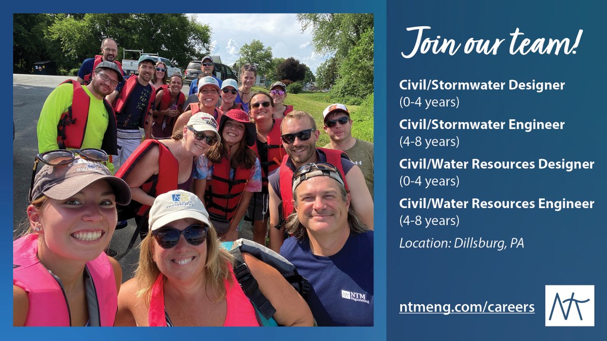 ntmeng's tweet photo. Join our team! We have several positions available in our Dillsburg office. Our team not only produces great work, we have fun, too! You can view some of NTM's benefits and learn more about our culture by visiting our Careers page: https://t.co/OmFet6AAka https://t.co/wETO33OKLA