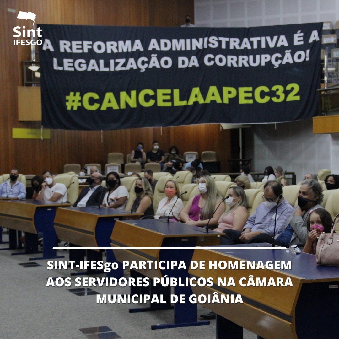 SINTIFESgo's tweet photo. SINT-IFESgo PARTICIPA DE HOMENAGEM AOS SERVIDORES PÚBLICOS NA CÂMARA MUNICIPAL
Leia mais em: https://t.co/i328oLyi6A
SINT-IFESgo em defesa do serviço público.
#SINTIFESgo #Homenagem #CâmaraMunicipal #NãoAPEC32 https://t.co/ypiFdAwhry