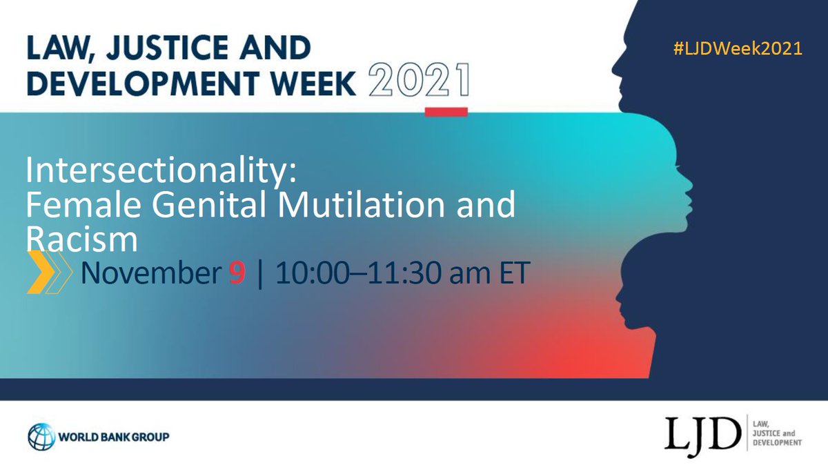 CanadaFgm's tweet photo. The session by @WorldBank will bring together FGM experts and activists from around the world and will explore the ways in which inherent underlying racism is preventing the effective protection of every women and girls while leaving no-one behind. #MyIssueToo #EndFGM https://t.co/npG4eSmEeL