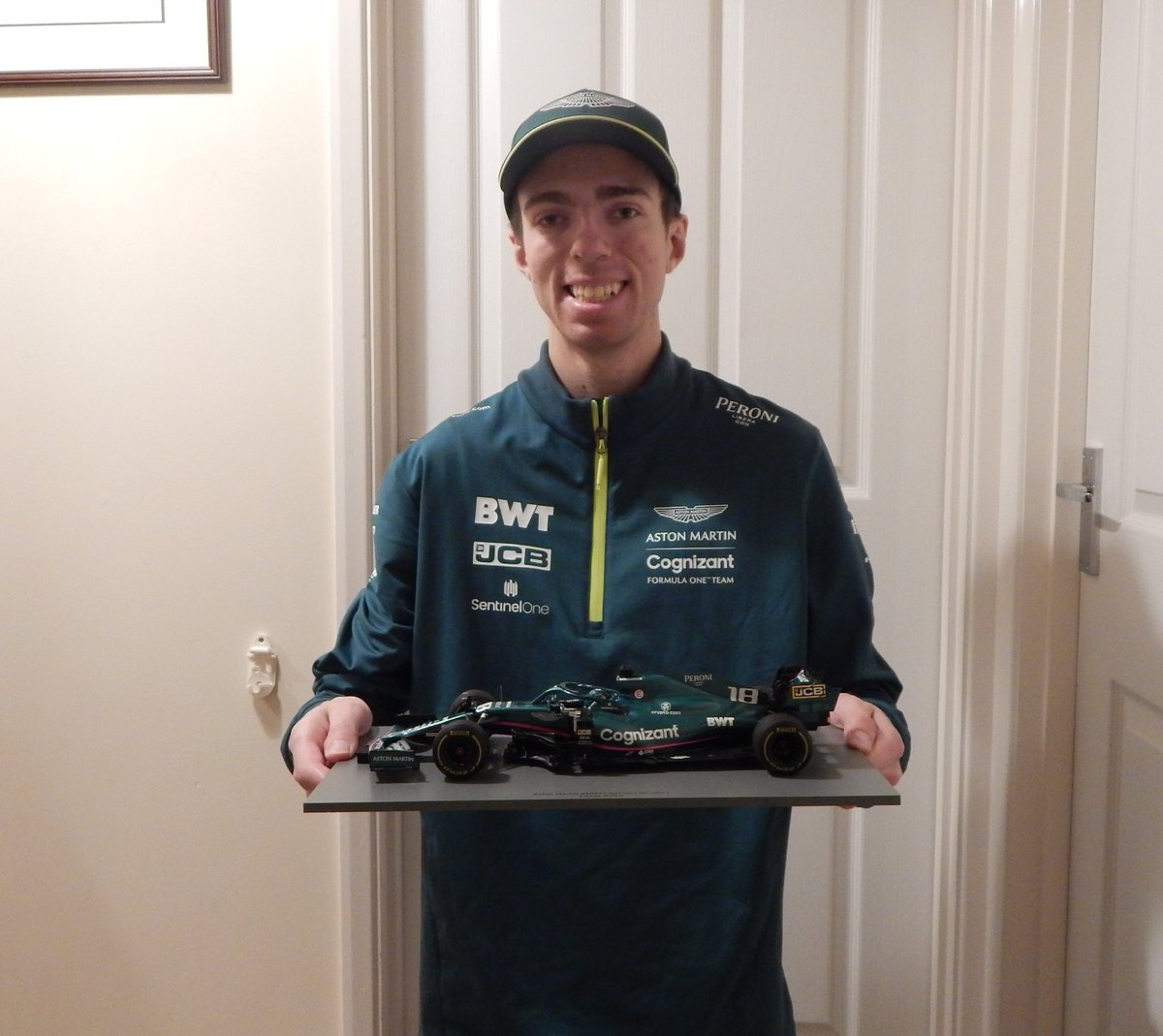 727lewis's tweet photo. I know it's @lance_stroll's Birthday today - not mine! But this arrived this afternoon... 
#IAMF1 #IAMGBR #AstonMartinF1 https://t.co/syWf0tXGSj