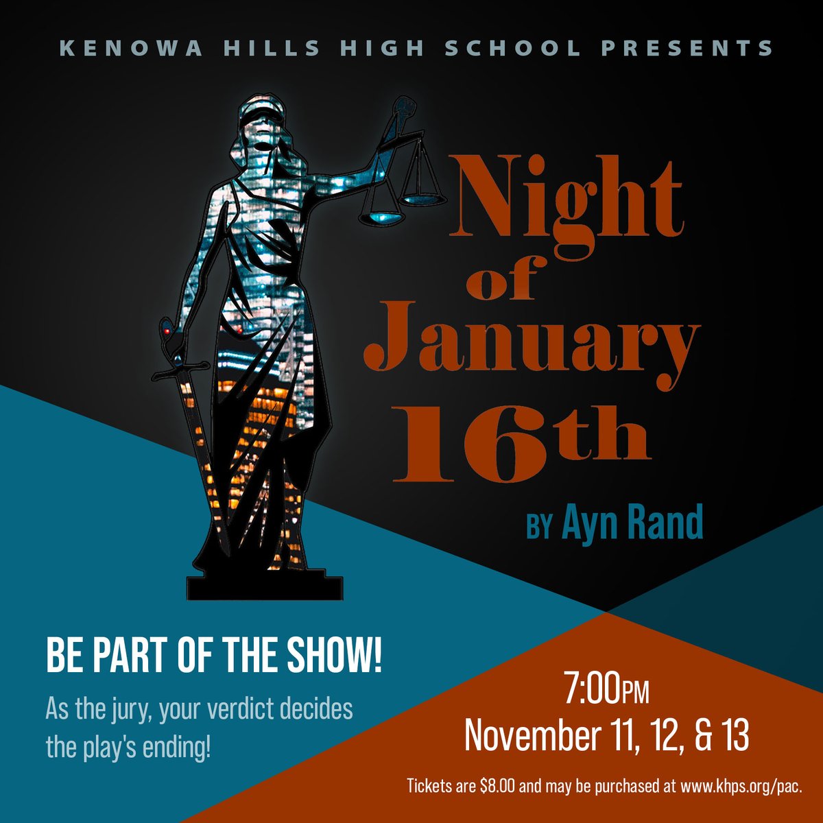 KenowaHills's tweet photo. Tomorrow is Opening Night of the KHHS Play, Night of January 16th. There are three opportunities to catch the show, Thursday-Saturday at 7PM. Purchase tickets online now: https://t.co/uajCbJEdeX
#TheaterIsBack #KHBraverandBolder #KnightPride https://t.co/sFkN3OYMOx
