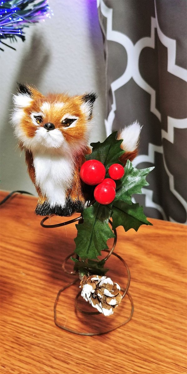Excited to share the latest addition to my #etsy shop: Fox bed spring tree topper or holiday table centerpiece #foxtreetopper #bedspringtopper #holidaydecor #christmasornament #holidaycenterpiece etsy.me/3jOUZKs