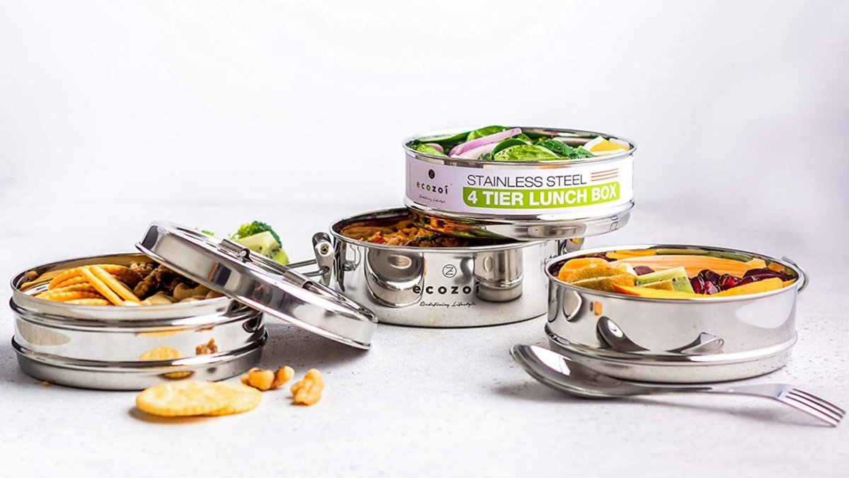 ecozoi's tweet photo. We have an amazing news to share with our followers...Ecozoi's Stainless Steel Lunch Box is featured as one of the best lunch boxes on the market by CNN News. 
Thank you @CNN for featuring us.
Link: https://t.co/1JKOc2JPlM 
#sustainable #organic #eco #reuse #green #ecofriendly https://t.co/p9qUhaqKQ9