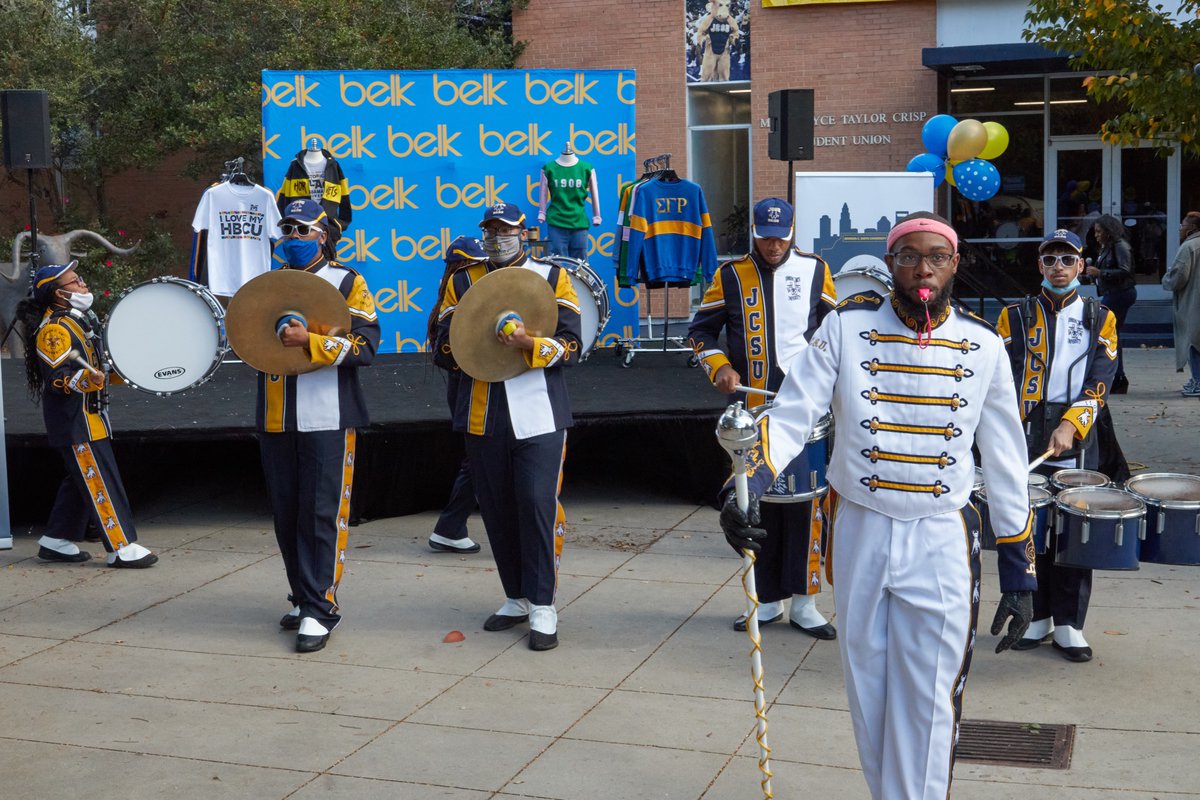 JCSUniversity's tweet photo. Thanks again to @belk for coming out to the block and live streaming from our #RoundUp1867 Block Party! https://t.co/yyOi6C5ljO