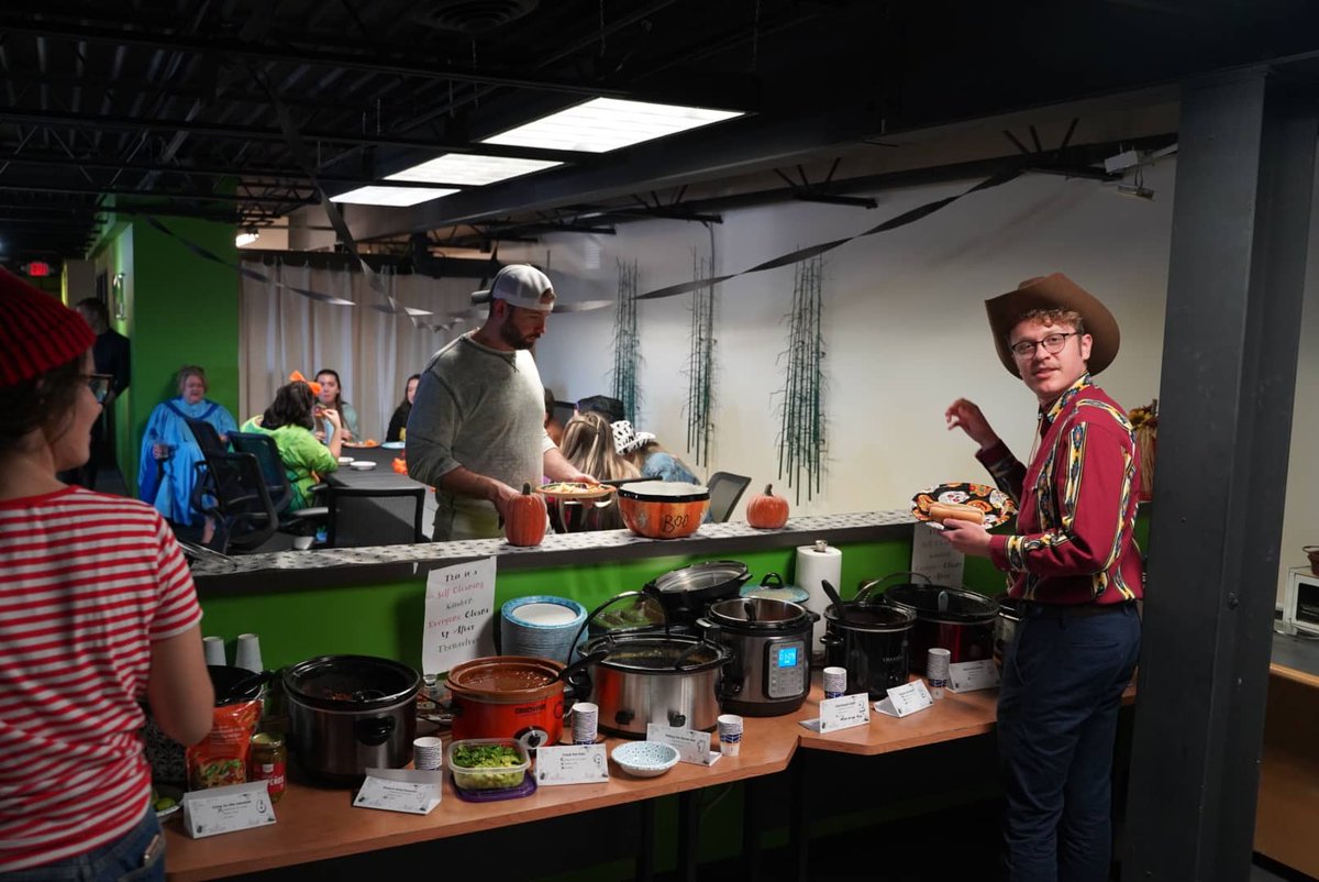 ECWseo's tweet photo. We had nine ECW chili connoisseurs face off in a cookoff battle. With a lot of great tasting chili, the winner of this year's cookoff is Amber! https://t.co/lICUGokrFq