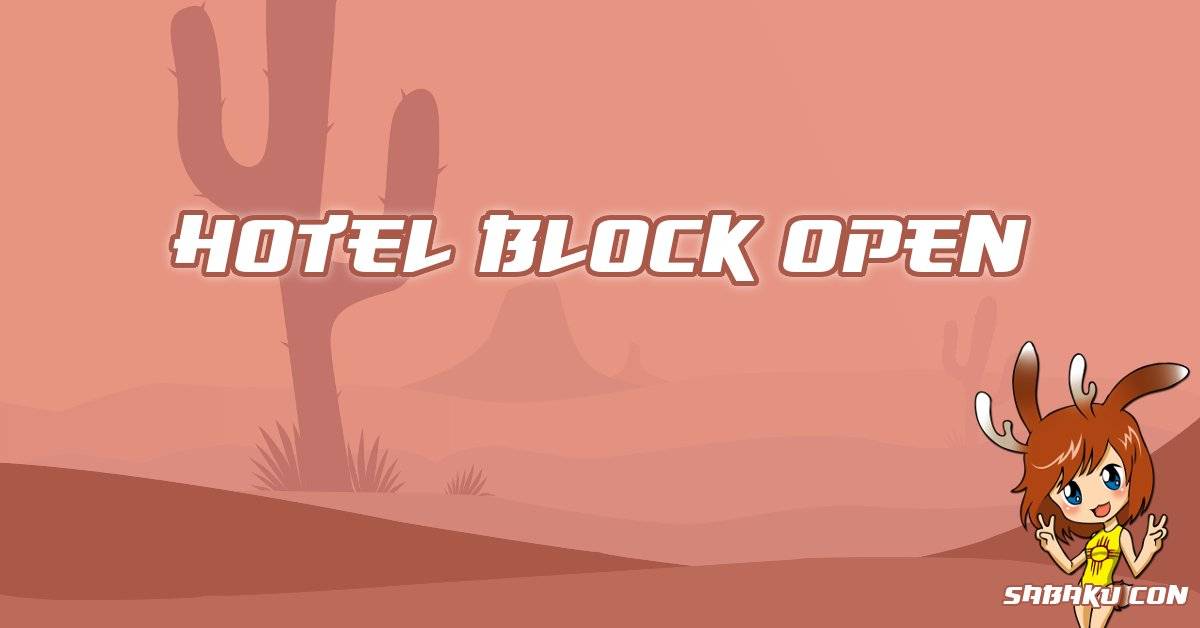 Our hotel room block is now open for Sabaku Con 2022! Book early to make sure you get a room!

sabakucon.com/posts?id=98qpy…