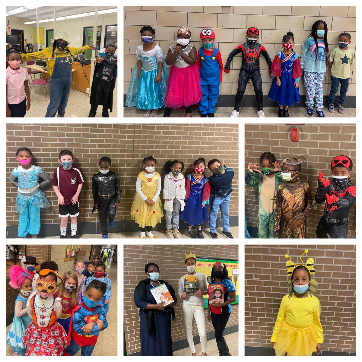 MJ_71121's tweet photo. It was Literacy Festival Day at FTE!! Students rocked a character costume to match the book report they completed! Today was about READING and SHARING!!❤️@PrincipalGaston @Ms_AC_Conwell @pgcps @PGCPSK5RELA https://t.co/DJsOUZf36y