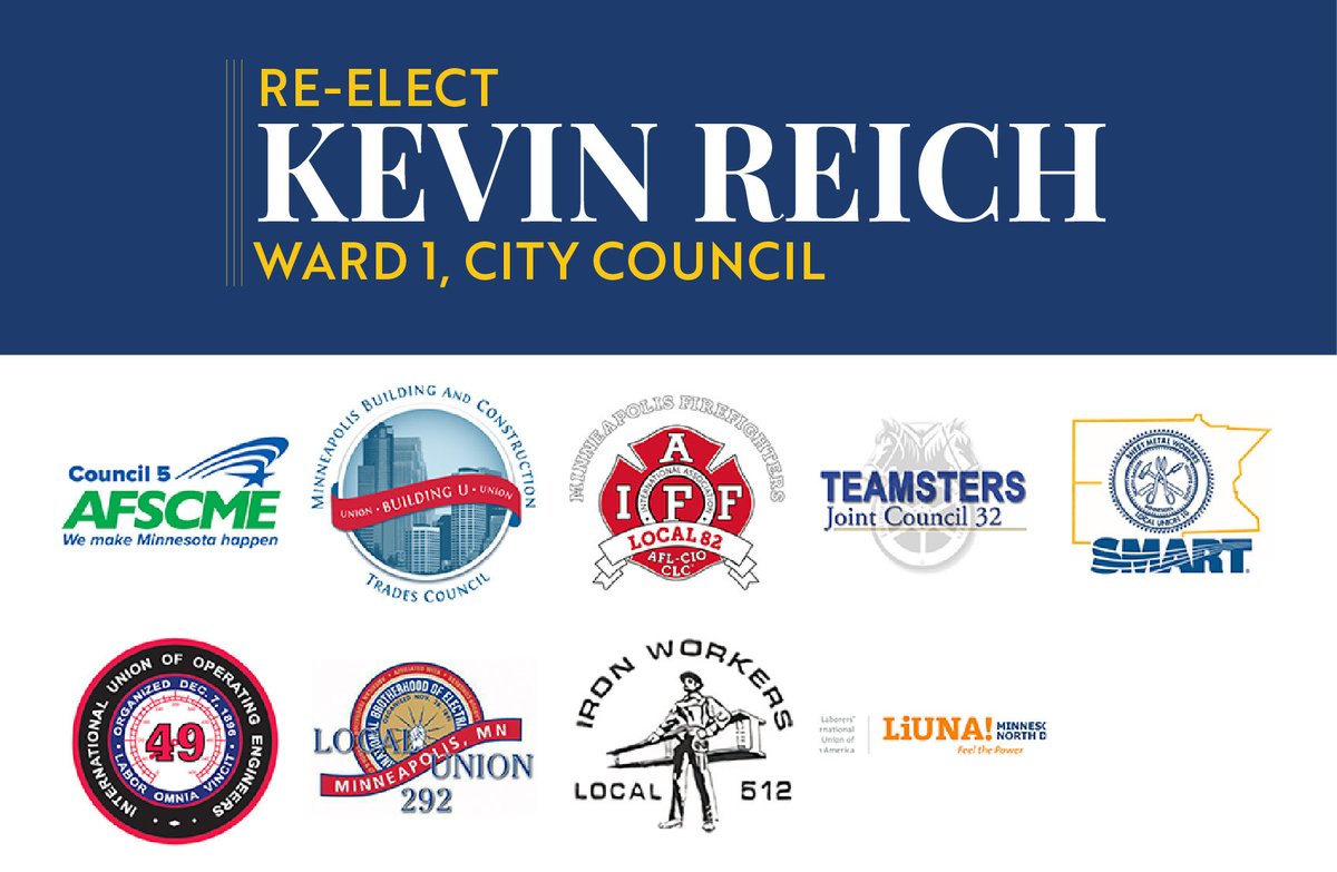 mpls_kevin's tweet image. Growing up in Northeast, I saw the effects of outsourcing and subsequent unemployment firsthand. As a working-class community, we understand the value of a good-paying, union job. I am proud to be endorsed by 9 Labor Unions!