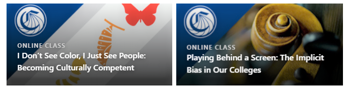 Two new #DEI learning modules are available on the Vision Resource Center, focusing on cultural competency & implicit bias in line with the @CalCommColleges' efforts to foster DEI into work environments. Colleges, login to the VRC & search for the following titles to get started!