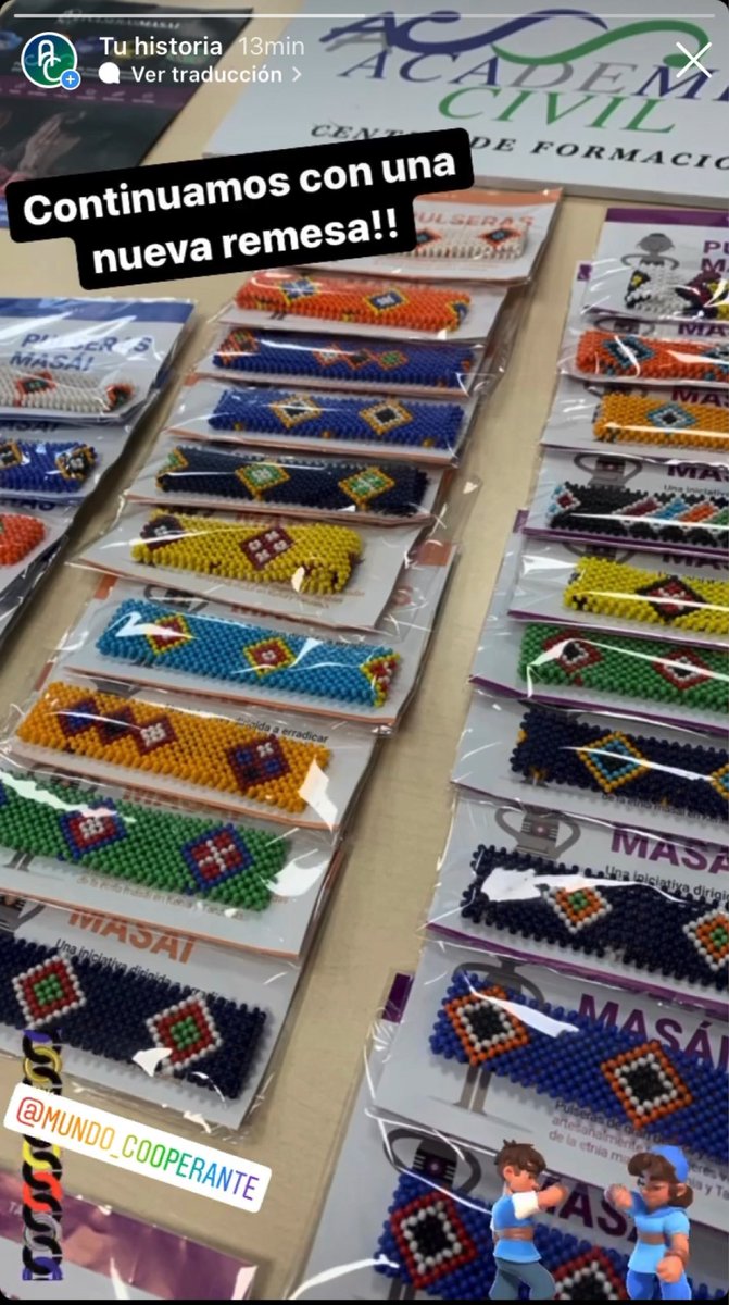 academiacivil's tweet photo. Hemos recibido más pulseras Masái a través de @mundocooperante 
Ayuda a luchar contra la Mutilación Genital Femenina y el Matrimonio Forzoso de Niñas #pulserasmasai
#colaboracion #solidaridad https://t.co/onmGfU9c8Y