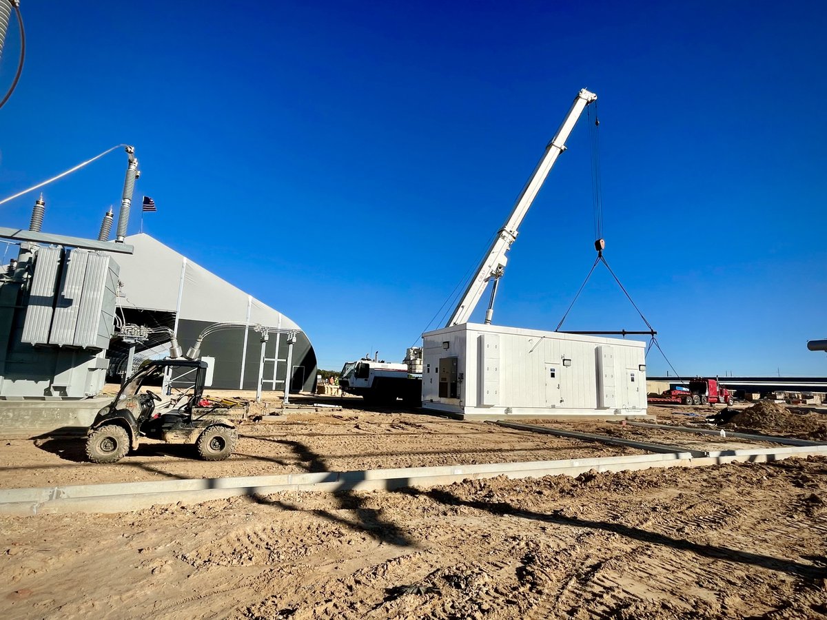 Our PDC Just Arrived Today and the installation went perfect.  

 Thank you for following along at <a href="/RiotBlockchain/">RiotBlockchain</a>'s Whinstone Data Center in Rockdale, Texas. 

#Bitcoin #Texas