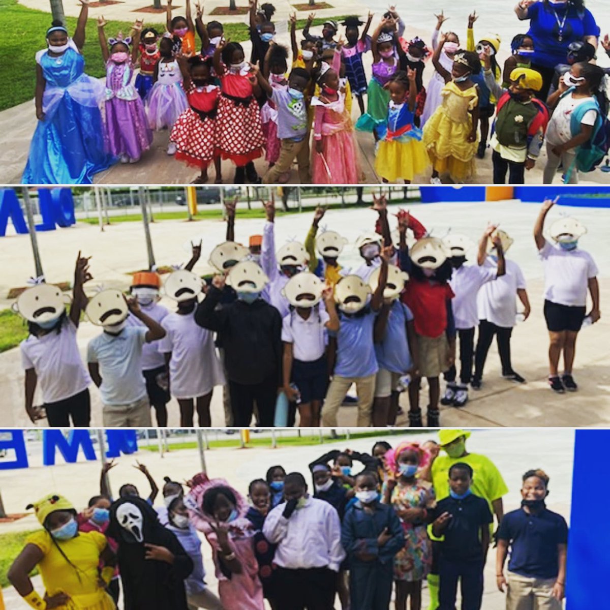HolmesBulls's tweet photo. Character Day at @HolmesBulls was EPIC.. Our BabyBulls work hard and play hard!!! @LKFuller13 #WeAreOnAMission 💛💙 📚🦸‍♀️👸👻 https://t.co/N1wgR4gj55