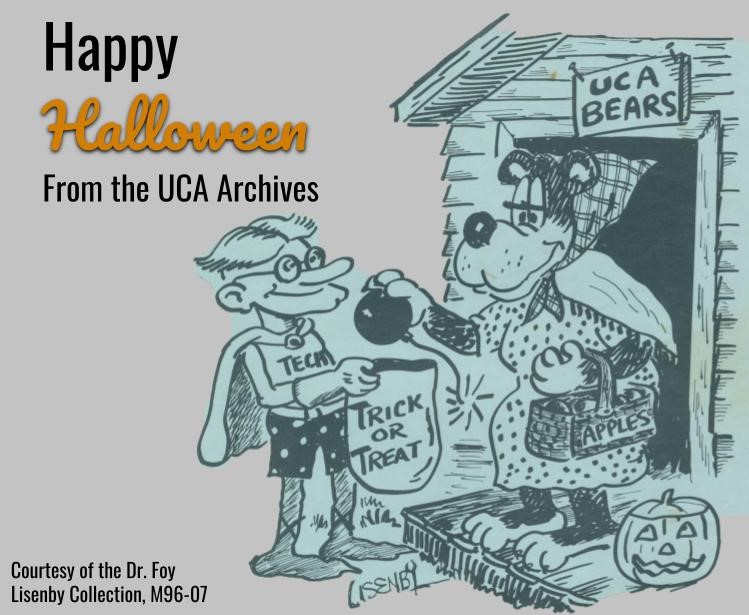 Happy Halloween from the UCA Archives! Original art by former UCA professor, Dr. Foy Lisenby. The M96-07 collection will be available digitally in the coming weeks.