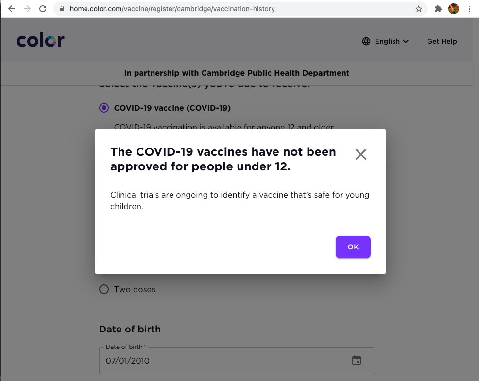jedierikb's tweet photo. @Ammallon @MayorSiddiqui @CambHealth can't register yet https://t.co/eWcs7clSDL