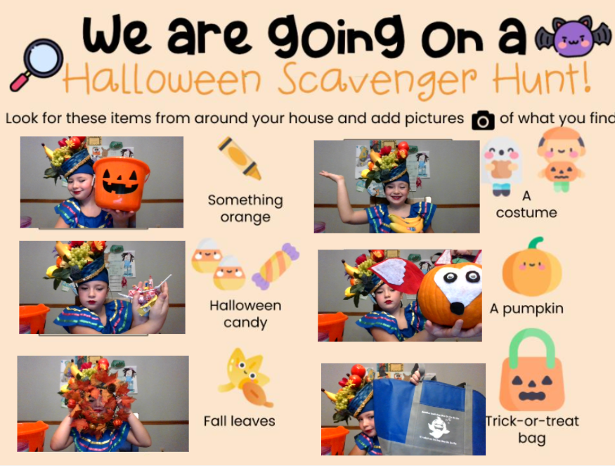 Happy Halloween from our S-DOA class!  We enjoyed a fun scavenger hunt this morning.  We learned how to use our cameras to add pictures to a Google Jamboard.  #watchsunmandearborn  <a href="/SDOnlineAcademy/">Sunman-Dearborn Online Academy</a>