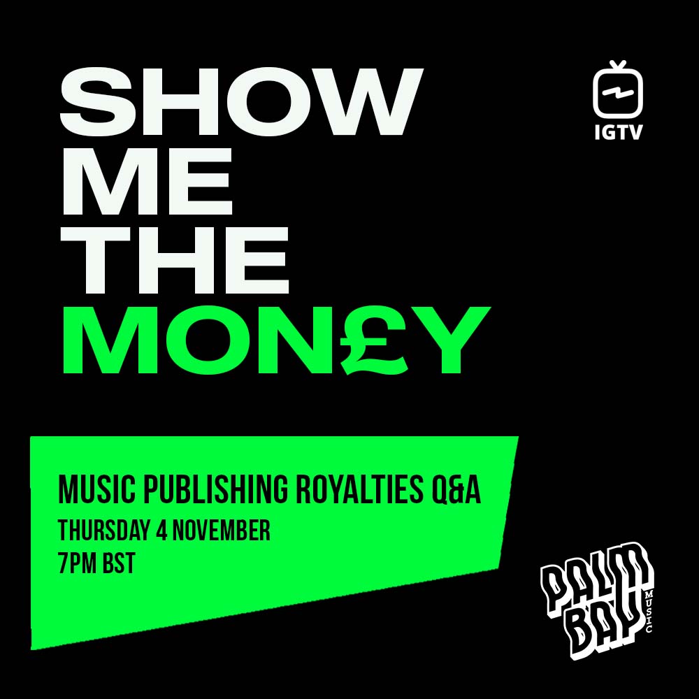 We know trying to understand how music publishing royalties work can feel 💀 but we are here to help. It's our mission to try and make the publishing industry more transparent and easier to navigate. Come and join our IG live Q&amp;A on Thursday, 7pm BST 💸