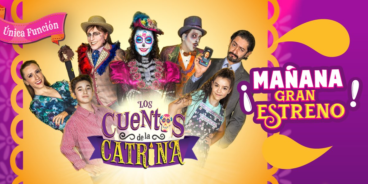 Señoras y señores, niños y niñas… ¡El momento ha llegado!... ¡Preparen sus pantallas para recibir a “La Catrina” y sus amigos! 

¡MAÑANA, GRAN FUNCIÓN EN STREAMING! Adquiere tu acceso en bit.ly/3zvDLXo