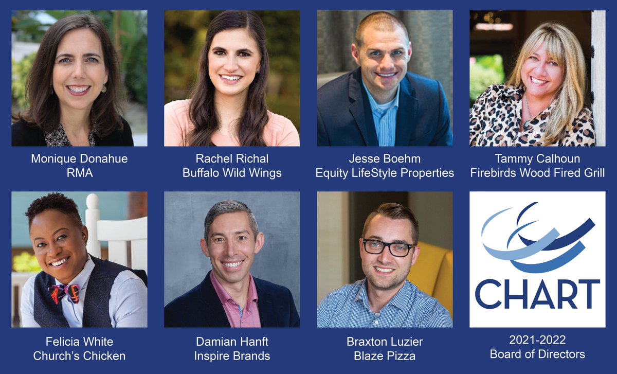 CHARTtrainers's tweet photo. Join us in welcoming the 2021-2022 CHART Board of Directors! This talented group will continue to carry out key strategies for CHART. See the full press release here: https://t.co/yesdhCYOEi #CHARTtrainers https://t.co/nsPdE3MEai