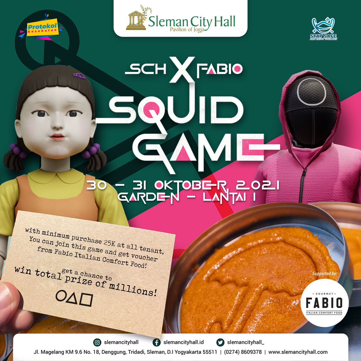 OMG! 

They're coming to SCH !

Wanna play the game with us ?

See you tomorrow on 4 pm at Garden L1 Sleman City Hall.