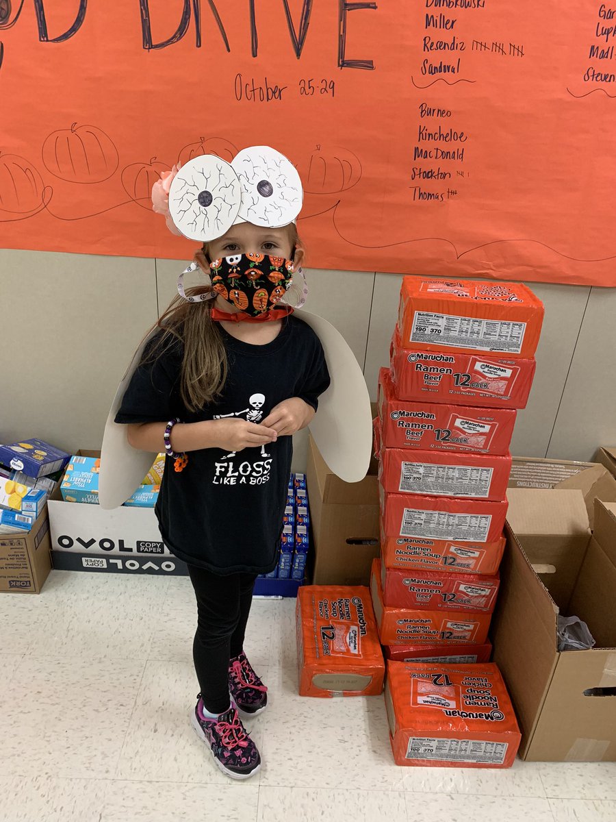 MrsMantonsClass's tweet photo. When your child comes to you and says I want to donate to the Stuff the Pantry and give to those in need. You go shopping for items to donate!!  She donated 185 items!!  @PetersColonyES https://t.co/mXcXi9zJoX