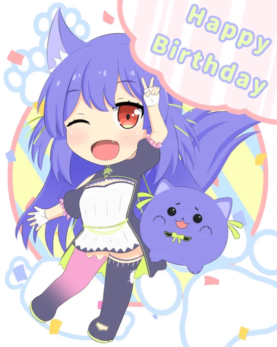 お誕生日おめでとうございます!!🎉
今年も素敵な一年になりますように!
 #ルルンルルリカ爆誕2021
 #ルールル美術館 