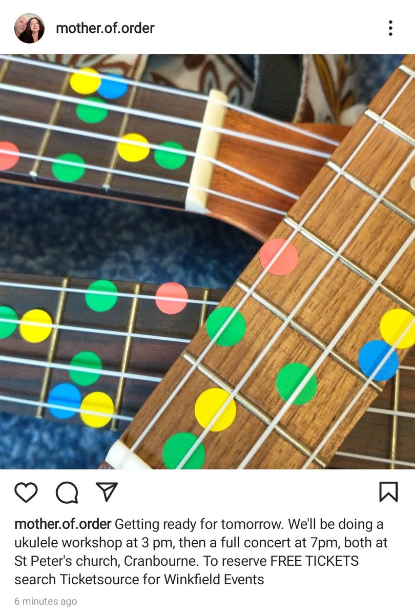 Motheroforder1's tweet photo. FREE ukulele workshop, and concert, tomorrow at St Peter's Cranbourne. To reserve tickets search Ticketsource for Winkfield Events #livemusic #folk #ukulele #events #bracknell #winkfield https://t.co/ekw70fcw3B