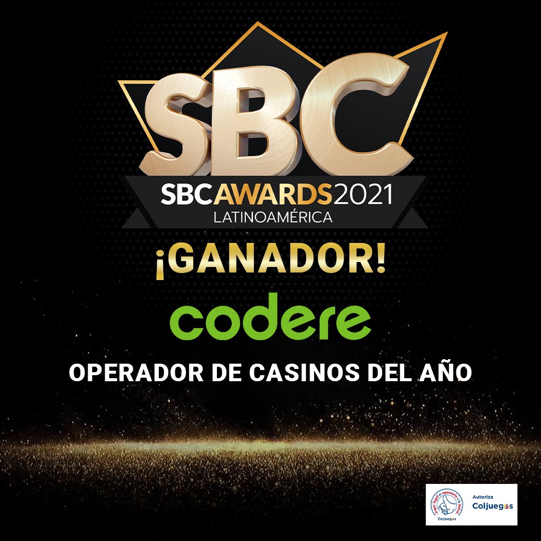 ¡Nos quedamos con el premio! 😎♣️🎰🃏

Muchas gracias a #SBCAwardsLatinoamérica por el reconocimiento a #Codere, todo un estímulo para seguir trabajando con entusiasmo y seguir creciendo en Latinoamérica 👏🏻👏🏻👏🏻🏆