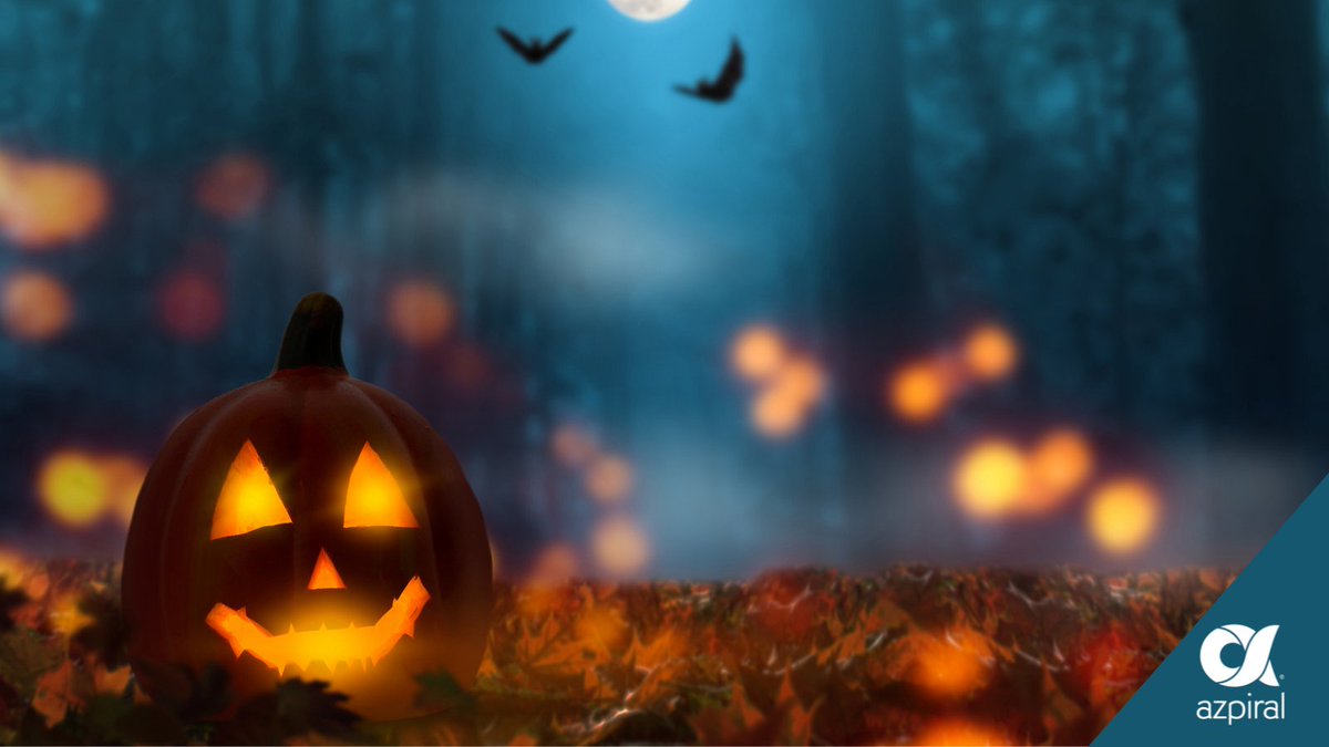 Azpiral's tweet photo. Wishing our staff, customers and partners a spooky and safe Halloween! #halloween #Samhain https://t.co/sF0dx9QwWB