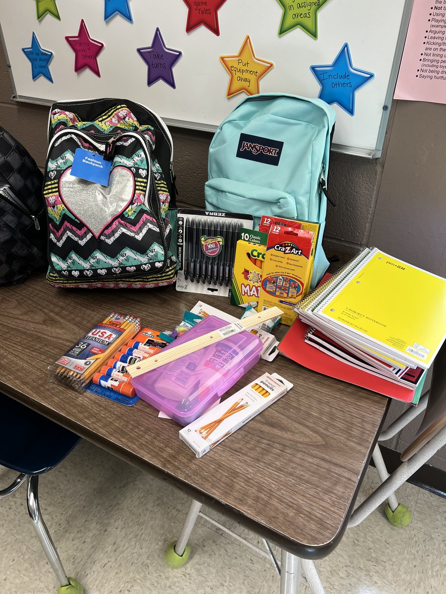 PWEmagic's tweet photo. We sure appreciate our community partners at the American Legion Auxiliary Post 260.  Thank you for donating school supplies for our students!

#MontiMagic   #PWEmagic https://t.co/NCYvK5AZ0G